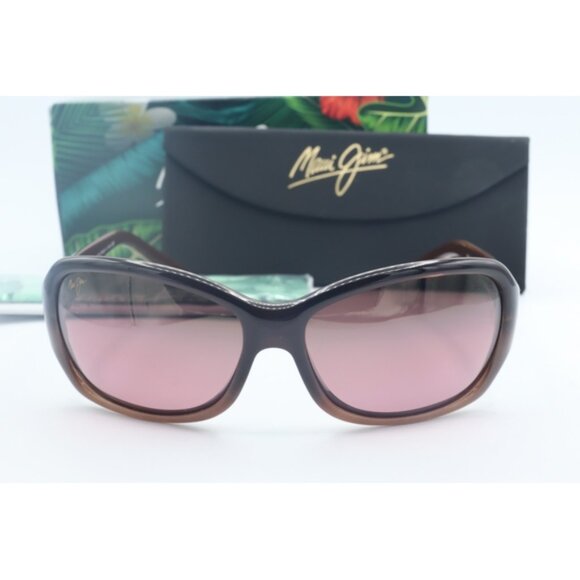 Maui Jim Pearl City MJ 214-01A Tortoise Cat Eye Sunglasses Maui Rose polarized - Picture 2 of 6